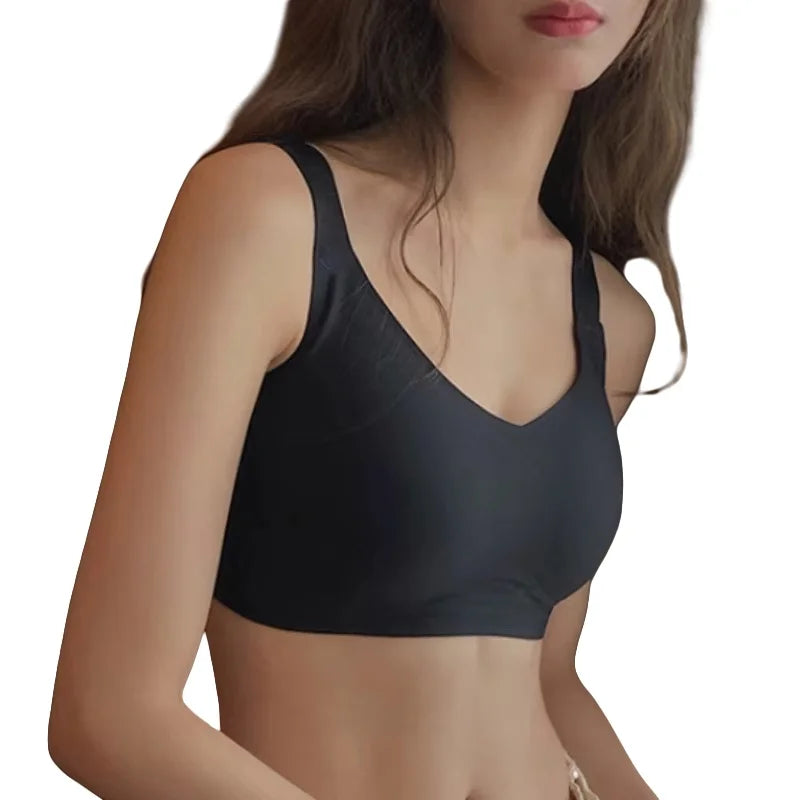 Sutiã Push-Up Sem Costura para Mulheres, Confortável, Acolchoado, Sem Aro, com ajustadores ideal para seu lindo corpo