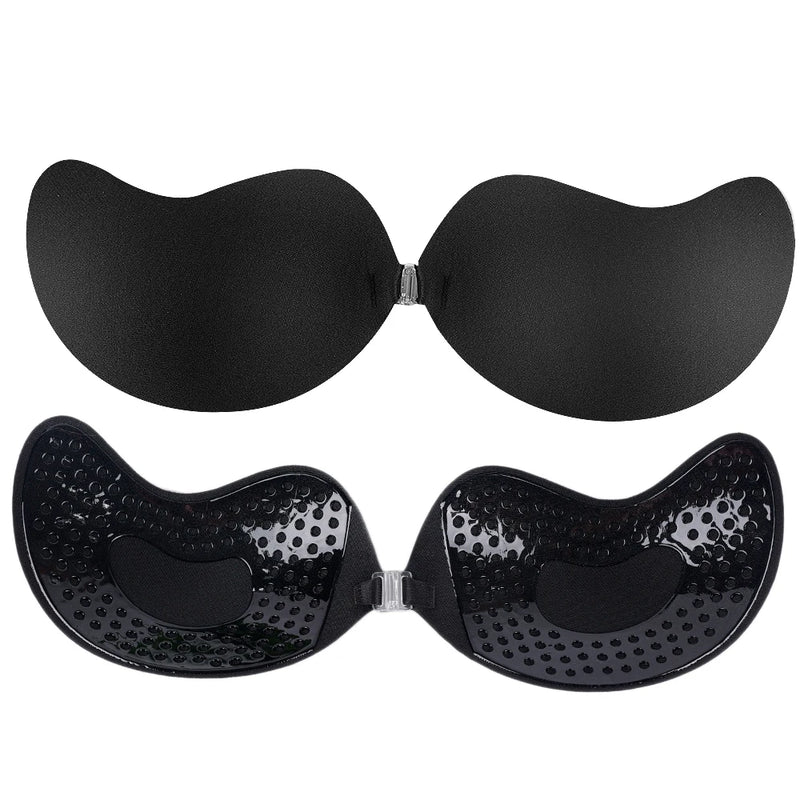 Sutiã invisível push-up para mulheres, sem costas, sem alças, com fecho frontal sem mascas de uso , discreto ,lindo e perfeito