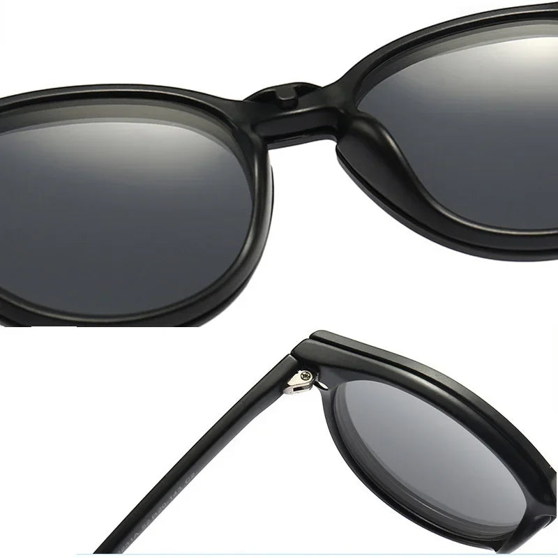 Óculos de Sol Polarizados Magnéticos Personalizados 6 em 1 para Homens e Mulhes