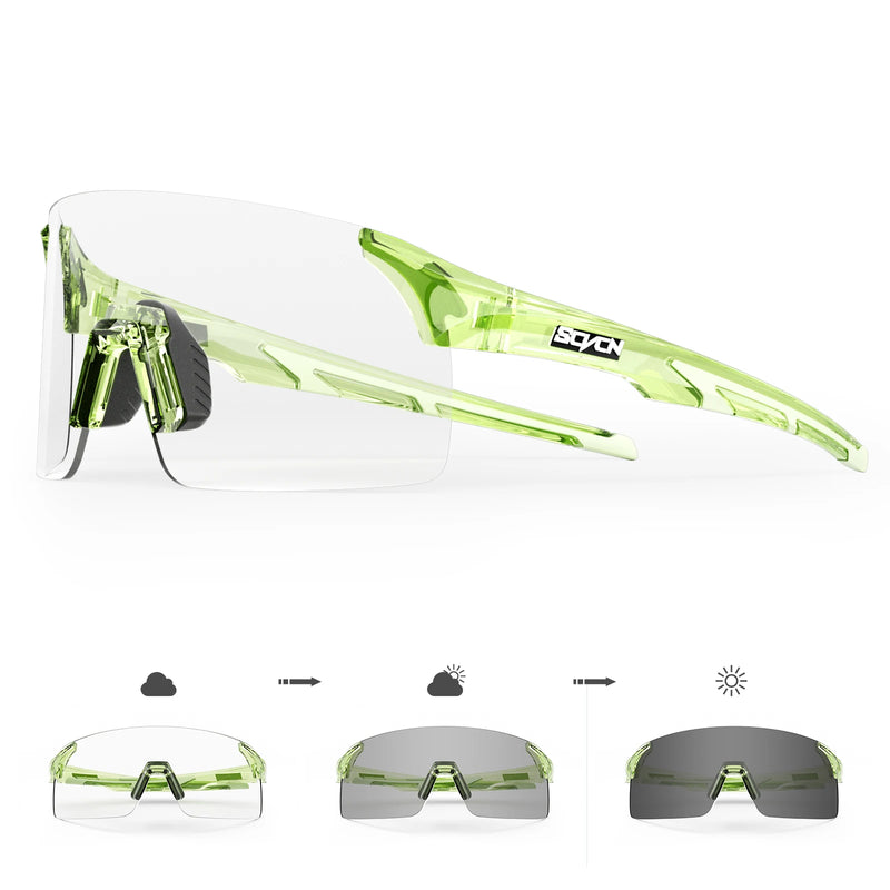 Óculos de Sol Fotocromáticos SCVCN para Esportes ao Ar Livre, Ciclismo