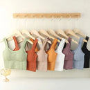 Sutiã esportivo respirável, antitranspirante, top fitness feminino sem costura